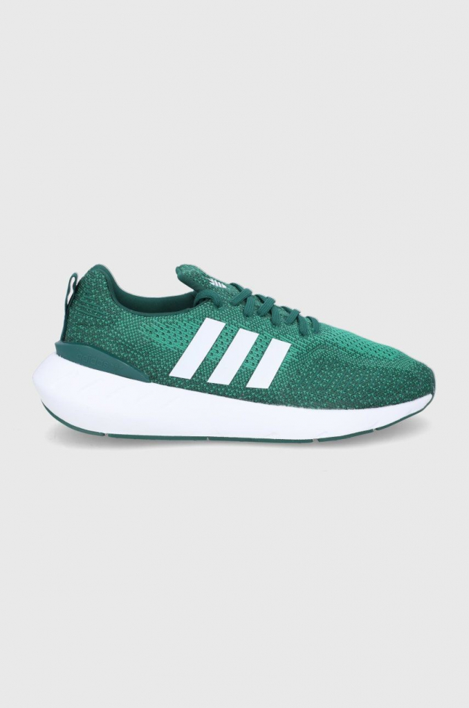 adidas ORIGINALS Swift Run 22 collegiate green cloud white bold green Zelená