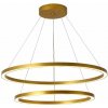IMMAX NEO FINO SMART závesné svietidlo 2 kruhy, 60+80cm, 93W zlaté, Zigbee 3.0, TUYA