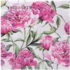 TL572000 SERVÍTKY 33x33 cm/20ks/3vrst TaT PINK PEONIES