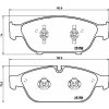 Sada brzdových platničiek kotúčovej brzdy BREMBO P 85 127