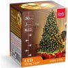 Sveteľná reťaz - 50 ks LED - teplá biela - sieťové - 5 m - 8 programov