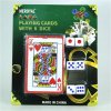 Hracie karty 1 sada + 6 kociek na poker