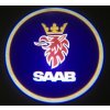 Zaparkorun LED projektor loga značky automobilu - 2 ks - Saab