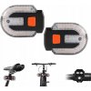 ZADNÁ CYKLISTICKÁ LAMPA SMEROVKA NA BICYKEL SIGNALIZÁTOR USB + PILOT + 100 LM