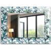 Dekoračné zrkadlo na stenu Dekoračné zrkadlo na stenu Bambusové listy akvarel lpp-00010898