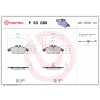 BREMBO Sada brzdových platničiek kotúčovej brzdy P 50 080