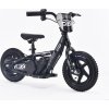 Detské elektrické odrážadlo RIRIBIKE RTX3 24V (12”), čierne, Lítiová batéria, 100W motor, Kotúčová brzda, Nastaviteľné mäkké PU sedadlo