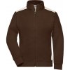 James & Nicholson (Daiber) Dámska mikina bez kapucne JN869 - Hnedá / stone | 3XL