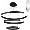 NEDES J4329/B Závesné LED svietidlo 220W, 3000K-6500K, 14500lm, IP20, diaľkový ovládač, stmiev., čierna