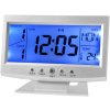HomePRO DS-8082 Digitálny budík s LED podsvietením, sivá