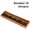 Luxusné drevené japonské počítadlo - Soroban s 15 stĺpcami