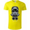 Cross rider piesty helma - Tričko z organickej bavlny - L ( Citrónová )