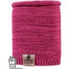 Dráče Pletený nákrčník Dráča Colors ružový melír neon