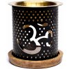 Nefertitis Aróma lampa kovová Aromafume Óm NF20843 - 8,5 x 9 cm