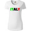 Italy Nápis - Dámske tričko z organickej bavlny Origin (GOTS) - M ( Biela )