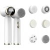 Elektrická sonická čistiaca kefka na tvár 6v1, biela, vodotesná