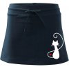 Zamilovaná mačka spredu - Športová sukne - two in one - XL ( Tmavomodrá (veľmi tmavá - skoro čierna) )