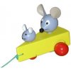 Tahací hračka - myšky v sýru od firmy Miva Vacov (Dřevěná tahací hračka - Miva Vacov)