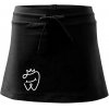 Zubárka princezná - Športová sukne - two in one - S ( Čierna )