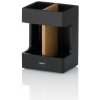 KELA Držiak na zubné kefky Cube polyresin black KL-23688