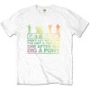 The Beatles tričko Get Back Gradient Biela S