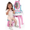 Kozmetický stolík s otáčateľným zrkadlom a stoličkou Gabby Dressing Table 2v1 Smoby s úložným priestorom pre 12 doplnkov