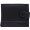 Pánska kožená peňaženka BELLUGIO U240 čierna/modrá