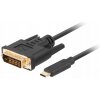 USB-C kábel - DVI-D Dual 4K 30Hz 1080p 120Hz 1.8 m
