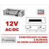 1420-12AC/DC - Elektrozamykač 12VAC/DC symetrický so zámkom, pre hliníkové dvere - Lockpol