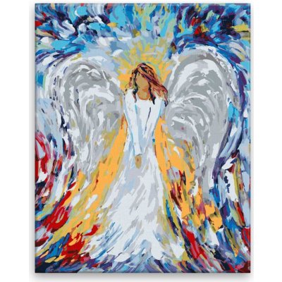 Maľovanie podľa čísel Dúhový anjel