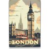 Vymalujsisam.sk Maľovanie podľa čísiel - Londýn, Veľká Británia Veľkosť: 40x60cm, Rám: Na kartónovej doske