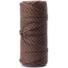 Bavlnená šnúra KaFanta Premium 3PLY 5mm - chocolate