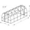 Záhradný fóliovník Lemar B5 5 m x 2,2 m x 1,9 m s kvalitnou trojvrstvovou fóliou