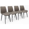 INLEA Jedálenská stolička 4 kusy MAYA - sivá