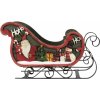 Vianočná dekorácia - Kovové sánky 32cm (39383 Table decoration sledge 32cm)