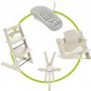Akčný set STOKKE TRIPP TRAPP STOLIČKA Vanilla White + Baby set + novorodenecká sada + pásy