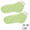 WOJMAX 8605 Dámske bavlnené ponožky 35-38, zelené