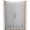 Mexen Velar L Duo sprchové dvere posuvné 150 cm, matné, ružové zlato - 871-150-003-32-60
