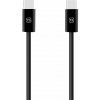 OBAL:ME Super Fast USB-C/USB-C Pletený kabel 100W 2m Black 8596311294938