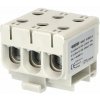 ELEMAN Svorka univerzálna trojitá UK 50/3x1 A, 160A, 3x50mm2 3pól, AL/CU, krytá, sivá, na DIN