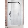 RADAWAY IDEA BLACK KDD 110cm ľavé dvere do kombinácie / sprchový kút rohový, profil čierny, sklo číre, 387063-54-01L