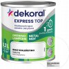 Akrylová farba na drevo, na kov Dekoral 0,2 l Biele polomatné šialenstvo