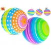 MIKRO - Sun Fun lopta 22cm dúhová 5druhov v sieťke 720714