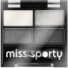 Miss Sporty Studio Colour Quattro Eyeshadow očné tiene 404 Real Smoky Smoky Black 3,2 g