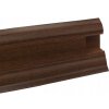 Koncovka pravá DOPREDAJ: Soklová podlahová lišta SLK50 W139 Orech 2,5 m
