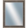 DANTIK - Zrkadlo v rámu, rozmer s rámom 40x50 cm z lišty TOOTH malá striebornočierna (3164)