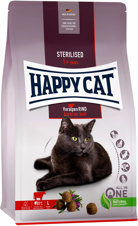 Happy Cat Supreme ADULT Sterilised Voralpen-Rind 10 kg