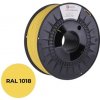 C-TECH Tisková struna (filament) PREMIUM LINE, PETG, zinková žlutá, RAL1018, 1,75mm, 1kg