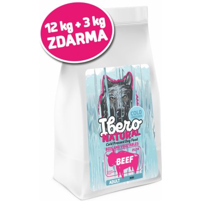 Ibero Cold Pressed dog adult Small Beef 15 kg