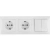 Aigostar B.V. Aigostar - Sada 2x zásuvka so spínačom 2x16A/250V SCHUKO AI0344 + záruka 3 roky zadarmo + záruka 3 roky zadarmo